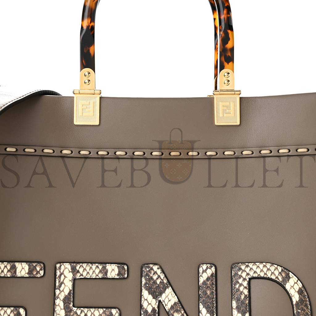 FENDI VITELLO KING PLEXIGLASS ELAPHE PYTHON PRINT MEDIUM FENDI SUNSHINE SHOPPER TOTE TARTUFO DAISY ROCCIA (36*30*15cm) FENDI VITELLO KING PLEXIGLASS ELAPHE PYTHON PRINT MEDIUM FENDI SUNSHINE SHOPPER TOTE TARTUFO DAISY ROCCIA (36*30*15cm)