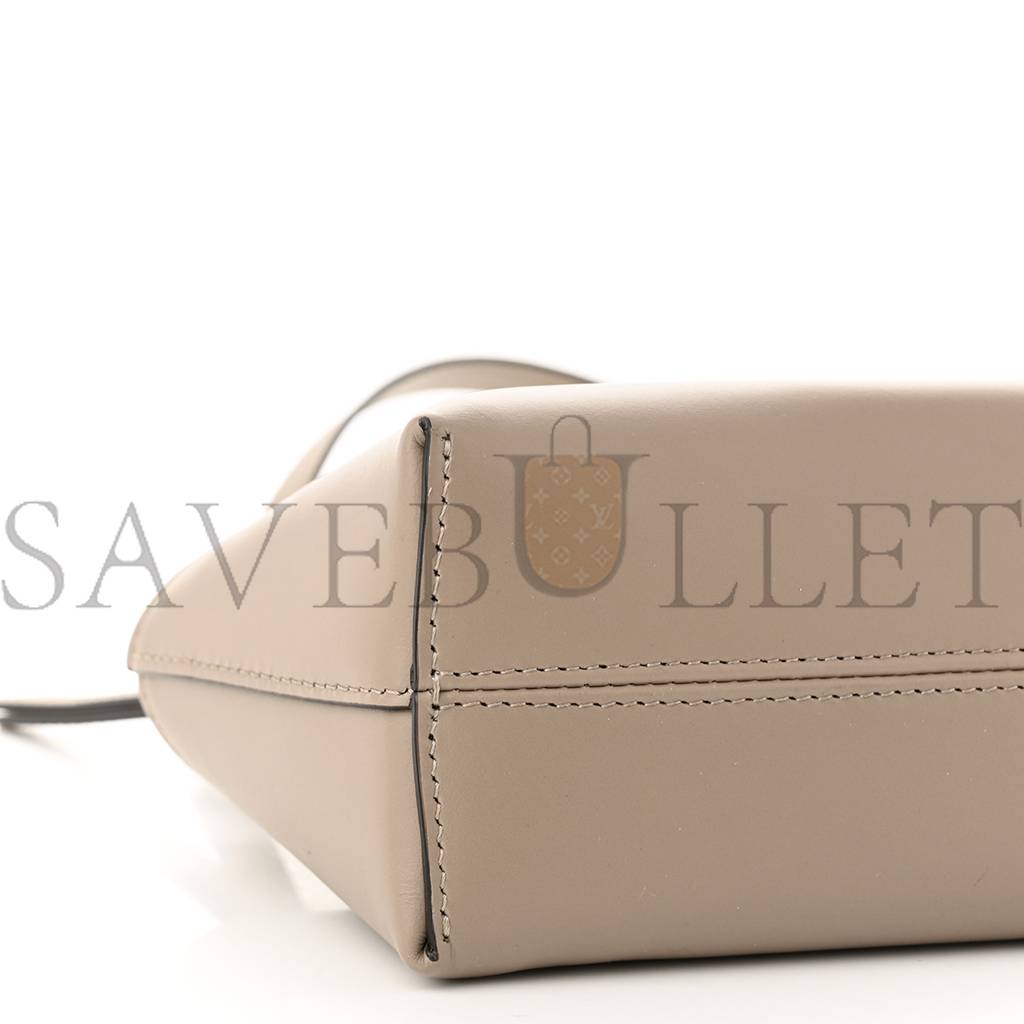 FENDI VITELLO KING PLEXIGLASS LOGO EMBOSSED MINI BY THE WAY TOP HANDLE BOSTON BAG TORTORA (18*11*8cm) FENDI VITELLO KING PLEXIGLASS LOGO EMBOSSED MINI BY THE WAY TOP HANDLE BOSTON BAG TORTORA (18*11*8cm)