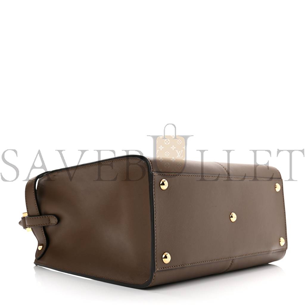 FENDI VITELLO SETA GLAZED FABRIC FF 1974 MEDIUM PEEKABOO X-LITE MAYA MOGANO PANNA (30*25*15cm) FENDI VITELLO SETA GLAZED FABRIC FF 1974 MEDIUM PEEKABOO X-LITE MAYA MOGANO PANNA (30*25*15cm)